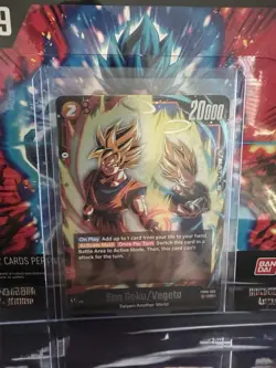 Bandai Dragon Ball Super Card Son Goku/Vegeta FB09-082 Battle 20000 Power - Image 1