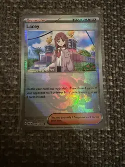 Pokemon TCG Trainer Lacey Prismatic Evolutions Holo Card 175/131 NM Condition - Image 4