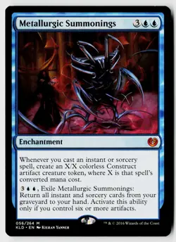 MTG Kaladesh #56 Metallurgic Summonings Mythic - Image 1