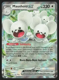 SV04: Paradox Rift Maushold ex #155/182 Pokemon Card - Image 1