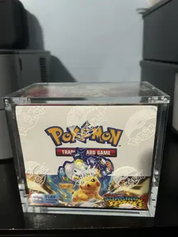 Pokemon TCG Surging Sparks Booster Box Sealed, with Acrylic Case - Image 1