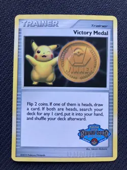 Pokemon Victory Medal 2009 Battle Road Spring 2009 2010 Promo 1st Place Pikachu - Image 1