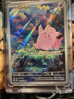 2026-Pokemon-Illustration Rare Clefairy 094/088 Me03: POR High Quality Art Card - Image 1