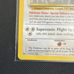 Pokemon Dragonite Promo Kids WB Movie 05/53 90HP Stage 2 1999 Wizards TCG - Image 2