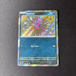 Pokemon TCG Sneasel 182/091 Paldean Fates Baby Shiny NM/M - Image 1