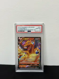 2020 Pokemon JPN SWSH Charizard V PSA 10 Charizard Vmax Starter Set - Image 1