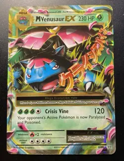 2016 Pokemon XY Evolutions - M Venusaur EX Holo Rare 2/108 - NM - Image 1