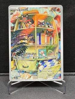 Litten 167/162 SV05: Temporal Forces NM Pokemon 2024 - Image 1