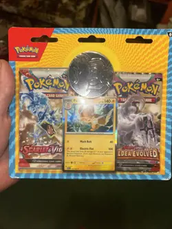 Brand New Sealed Pokemon - 2 Pack Blister Paldea Evolved + Sv1 Set Pawmot - Image 1