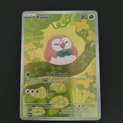 Pokemon Rowlet 090/088 POR Rare Full Art Holo Basic English 2026 - Image 1