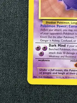 Pokemon TCG Gengar 20/62 Fossil Regular Lightly Played - Image 2