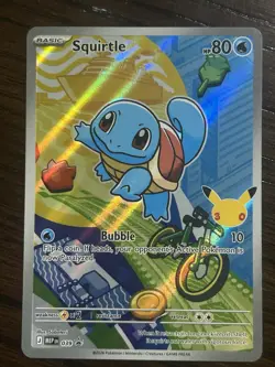 Pokemon TCG Squirtle 039 MEP Black Star Promo Holo 30th Anniversary NM Raw - Image 1