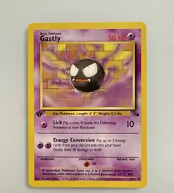 Pokemon TCG : Gastly - Fossil 1st Edition 33/62 Non Holo WOTC NM - Image 2