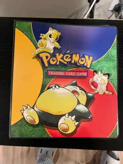 1999 VINTAGE 3 RING POKEMON ULTRA PRO HARDCOVER BINDER + 65 NINE POCKET PAGES - Image 1