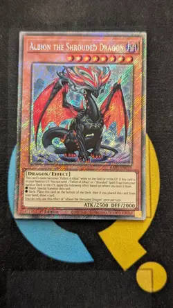 RA05-EN019 Albion the Shrouded Dragon Platinum Secret Rare 1st Ed YuGiOh - Image 1