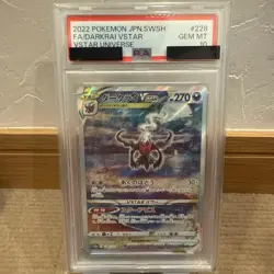 PSA 10 Darkrai VSTAR 228/172 SAR UNIVERSE Special Art Rare Pokemon Card 2022 - Image 1