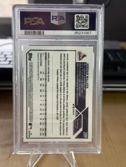 JORDAN WALKER 2023 TOPPS CHROME PURPLE SONAR Rookie /275 Short Print PSA 10 - Image 2