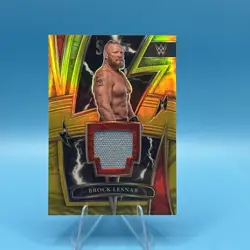2022 Panini Select WWE - Sparks Brock Lesnar #SP-BLS Gold Prizm /10 (MEM) - Image 1