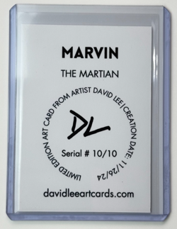 Marvin Limited Edition Artist Signed "The Martian" Trading Card 10/10 - Image 2