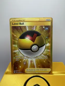 Pokemon Card TCG Level Ball 181/163 Battle Styles Gold Secret Rare - Image 1
