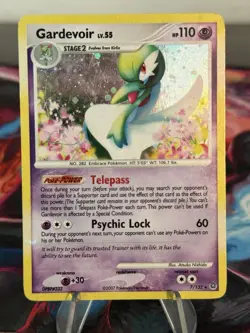 Gardevoir 7/132 Holo BLEED Error Rare Secret Wonders Pokemon Card - Image 1