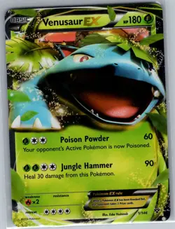 Venusaur EX 1/146 XY Base Set - Pokemon Card - NM - Image 1