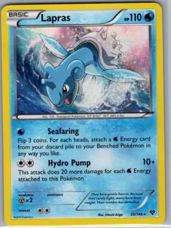 Lapras 35/146 Holo XY Base Set - Pokemon Card - NM - Image 1