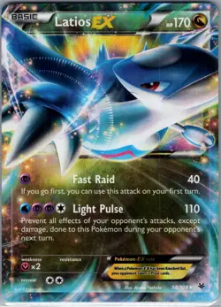 Latios EX 58/108 XY - Roaring Skies - Pokemon Card - NM - Image 1