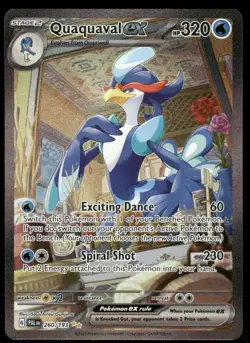 Pokemon Cards Quaquaval ex 260/193 Paldea Evolved Special IR NM *2 - Image 1