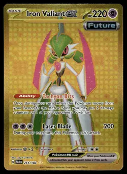 Pokemon Cards Iron Valiant ex 261/182 Paradox Rift Hyper Rare NM - Image 1