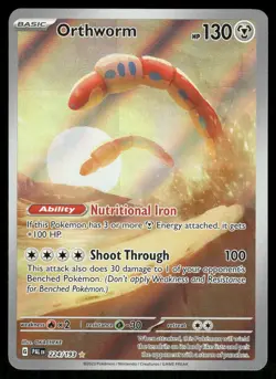 Pokemon Cards Orthworm 224/193 Paldea Evolved Illustration Rare NM - Image 1