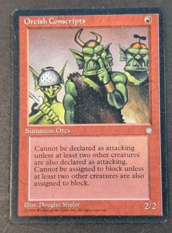 MTG Card - 1x Orcish Conscripts - Ice Age - NM/LP - Vintage Magic The Gathering - Image 1