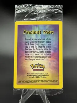 Ancient Mew - Sealed - 2000 Movie Promo - Cosmo Holo - WOTC - Pokemon TCG - Image 1