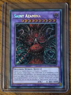 Saint Azamina SUDA-EN036 Secret Rare 1st Edition Yu-Gi-Oh! Supreme Darkness - Image 1