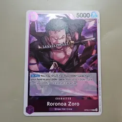 Roronoa Zoro OP09-076 Rare Foil PRB02 -The Best Vol 2 One Piece TCG CCG English - Image 1
