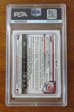 2020 BOWMAN CHROME MEGA BOX REFRACTOR AUTO RECE HINDS PSA 10 - Image 2