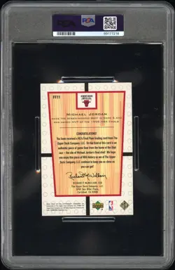 2000 UD CENTURY LEGENDS MJ FINAL FLOOR JUMBOS #FF11 MICHAEL JORDAN PSA 7 - Image 2