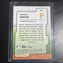 2024 Bowman Draft - Bowman Draft Night Konnor Griffin #BDN-2 (RC) - Image 2
