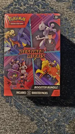 Pokemon TCG Scarlet and Violet Destined Rivals Booster Bundle, Sealed 6-Pack - Image 1
