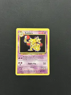 Kadabra 32/102 | Base Set | Non Holo Pokemon Card NM - Image 1