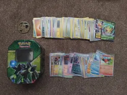 Pokemon 125 Card Plus Tin And Flipping Coin Job Lot Bundle - Image 1