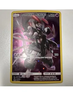 Armored Mewtwo SM228 Promo Holo Pokemon TCG Card Black Star Set English - Image 1