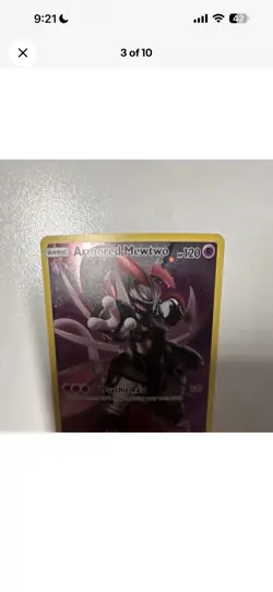 Armored Mewtwo SM228 Promo Holo Pokemon TCG Card Black Star Set English - Image 3