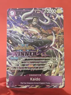 Kaido Treasure Cruise Winner ST04-003 One Piece Promo Prize Card English - Image 1