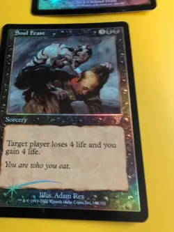 Soul Feast & Swamp. 7th Edition FOILS x2 Magic the Gathering Card. Basic land - Image 5