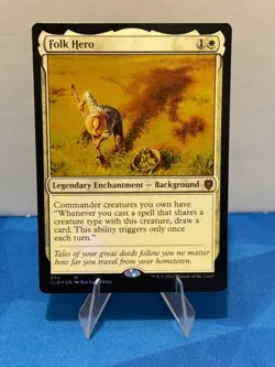 Folk Hero Commander Legends: Battle for Baldur's Gate Foil MTG Magic 650 CLB - Image 1