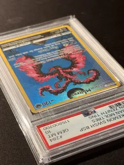 2023 POKEMON GALARIAN MOLTRES SWSH BLACK STAR PROMO CROWN ZENITH TIN #284 PSA 10 - Image 3