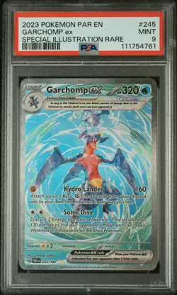 2023 POKEMON PAR EN-PARADOX RIFT SPECIAL ILLUSTRATION RARE GARCHOMP EX PSA 9 - Image 1
