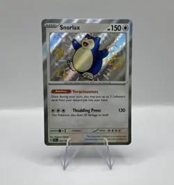 Pokemon Snorlax 202/091 SV: Paldean Fates Shiny Rare Holo 150 HP Ability - Image 1