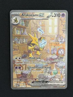 Pokemon Alakazam EX 201/165 Scarlet & Violet 151 Special Illustration Rare - Image 1